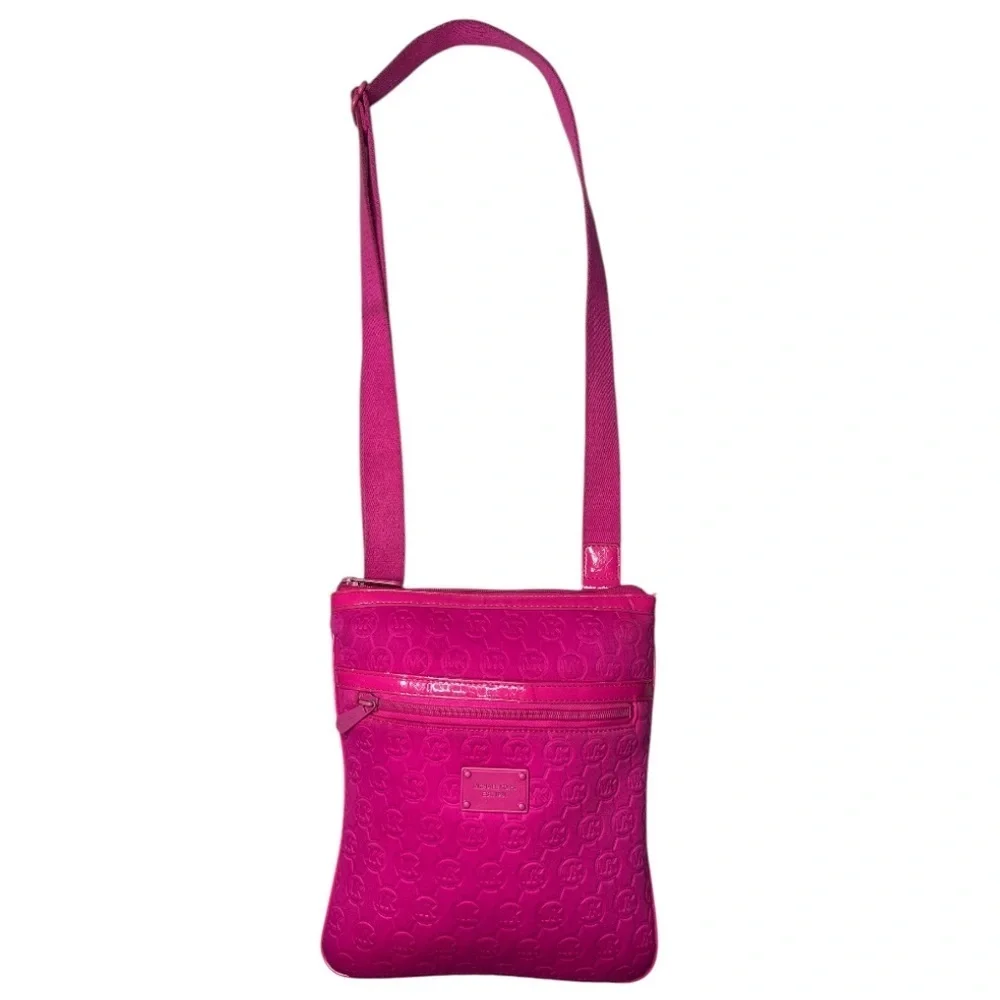 Michael Kors Fuschia Pink Adjustable Straps Shoulder Bag